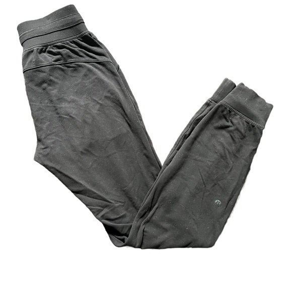 LULULEMON BLACK ON TRACK MID RISE JOGGER WITH DRAWSTRING WAISTBAND SIZE 2 - Picture 5 of 9